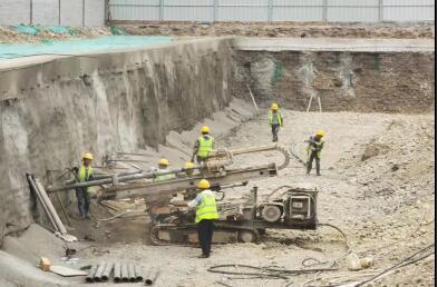 我队基础工程公司武威历史文化街区保护建设项目基坑支护工程顺利完工